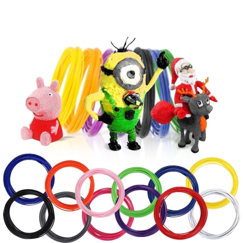 Długopis 3D dla dzieci drukarka Różowy + Wkłady 110m