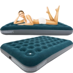 Materac dmuchany dwuosobowy 191x137cm z wbudowaną Pompką