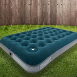 Materac dmuchany dwuosobowy 191x137cm z wbudowaną Pompką