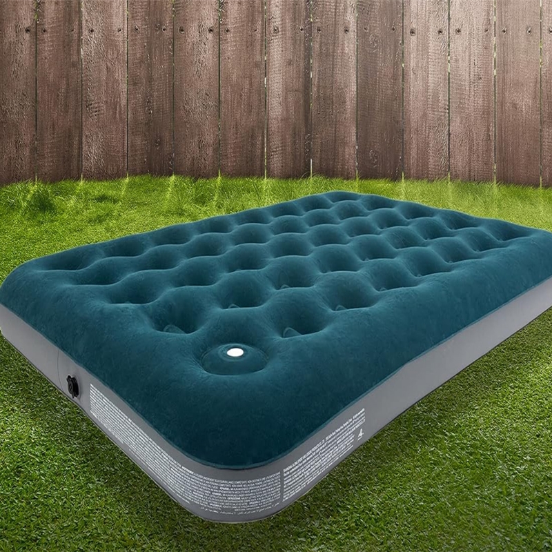 Materac dmuchany dwuosobowy 191x137cm z wbudowaną Pompką