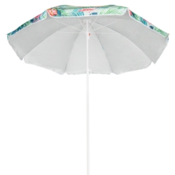 Parasol plażowy łamany składany Tropikalne kwiaty 180cm