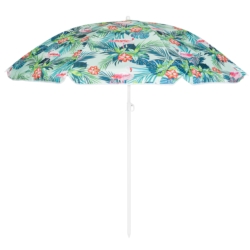 Parasol plażowy łamany składany Tropikalne kwiaty 180cm