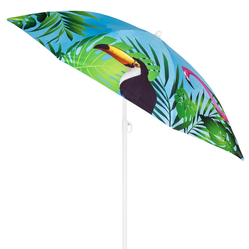 Parasol plażowy łamany składany Flaming i Tukan 160cm