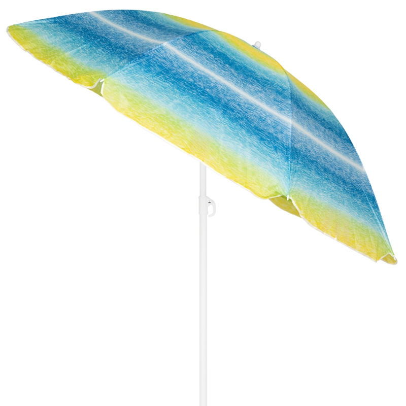 Parasol plażowy łamany składany Odcienie Niebieskiego 220cm