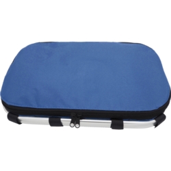 Koszyk piknikowy termiczny składany rowerowy Niebieski + Wkłady 400ml 2sztuki