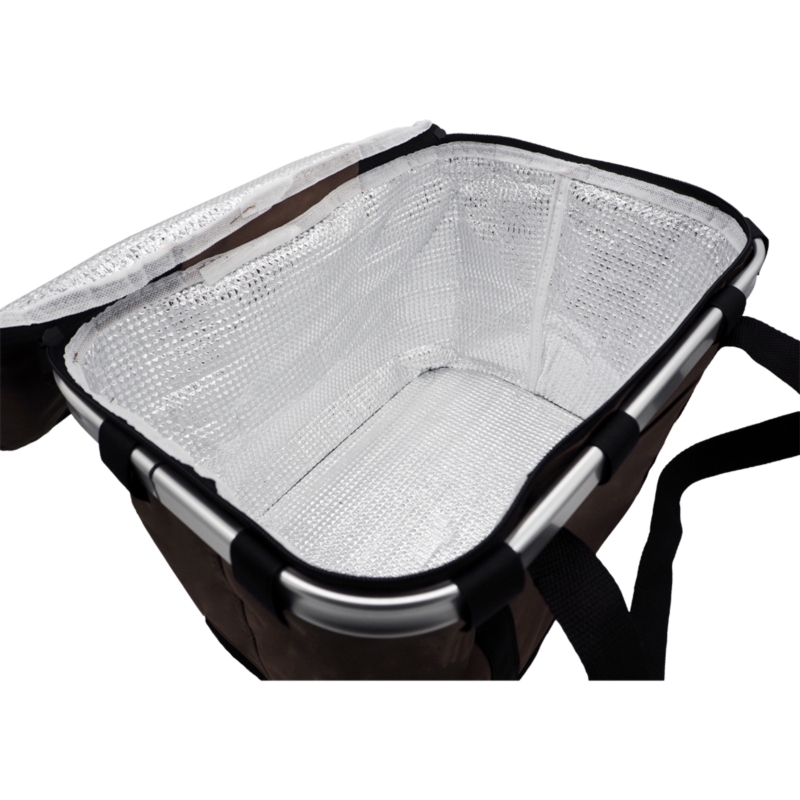 Koszyk piknikowy termiczny składany rowerowy Niebieski + Wkłady 400ml 2sztuki