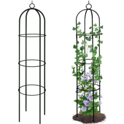 Pergola ogrodowa do róż i roślin pnących metalowa dzwon 190cm