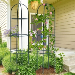 Pergola ogrodowa do róż i roślin pnących metalowa dzwon 190cm