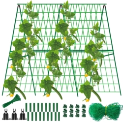 Stelaż do ogórków i pomidorów z tyczek ogrodowych 11mm 120x80cm