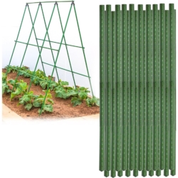 Stelaż do ogórków i pomidorów z tyczek ogrodowych 11mm 120x80cm