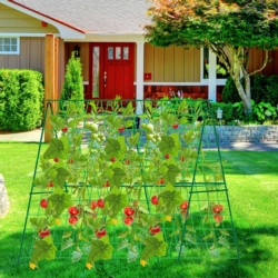 Stelaż do ogórków i pomidorów z tyczek ogrodowych 11mm 120x80cm