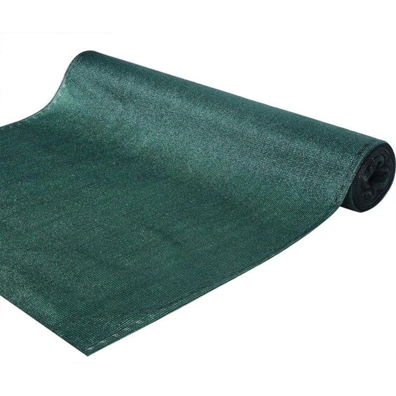 Siatka cieniująca na ogrodzenie masująca 90% 1,5x10m Ciemny Zielony + Opaski