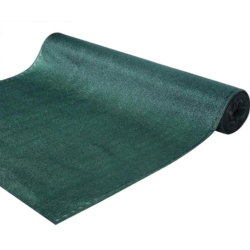 Siatka cieniująca na ogrodzenie masująca 62% 1,5x10m Ciemny Zielony + Opaski