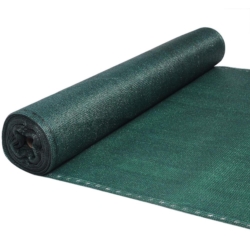 Siatka cieniująca na ogrodzenie masująca 62% 1,5x10m Ciemny Zielony + Opaski