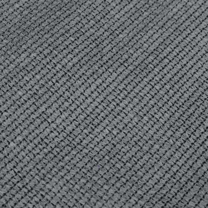 Siatka cieniująca na ogrodzenie masująca 62% 1,2x10m Szary + Opaski