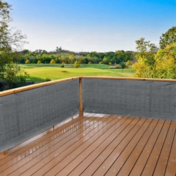 Siatka cieniująca na ogrodzenie masująca 62% 1,2x10m Szary + Opaski