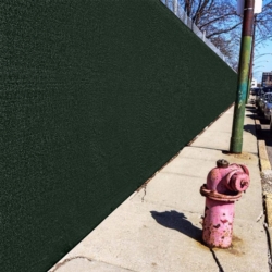 Siatka cieniująca na ogrodzenie masująca 62% 1,2x10m Ciemny Zielony + Opaski