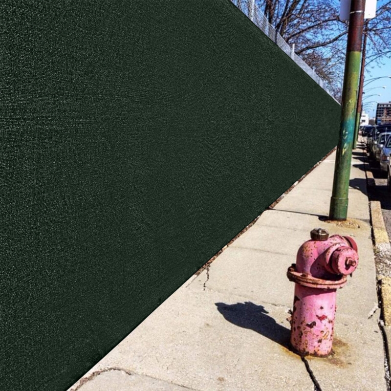 Siatka cieniująca na ogrodzenie masująca 62% 1,2x10m Ciemny Zielony + Opaski