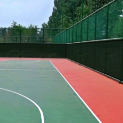 Siatka cieniująca na ogrodzenie masująca 62% 1,2x10m Ciemny Zielony + Opaski