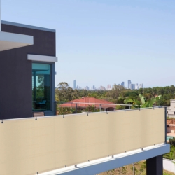 Osłona balkonowa Beżowa 5x0,75m + Linka