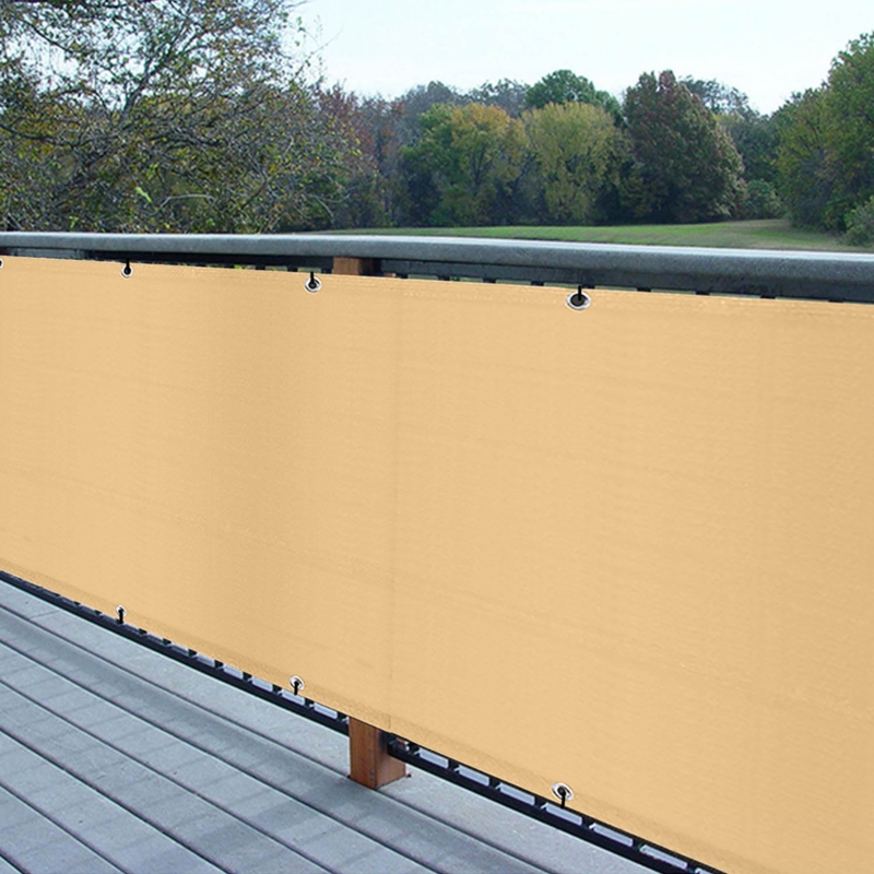 Osłona balkonowa Beżowa 3x0,75m + Linka