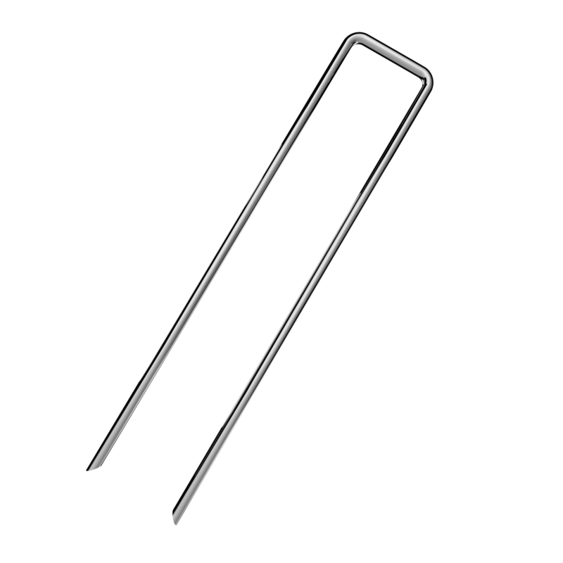 Szpilki do agrowłókniny metalowe ocynkowane U-kształtne kotwy, kołki 100 sztuk