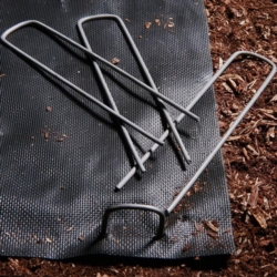 Szpilki do agrowłókniny metalowe ocynkowane U-kształtne kotwy, kołki 100 sztuk