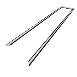 Szpilki do agrowłókniny metalowe ocynkowane U-kształtne kotwy, kołki 100 sztuk