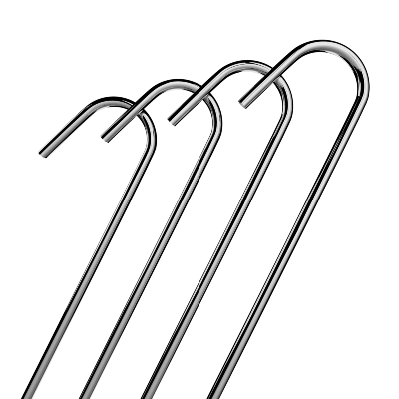 Szpilki do agrowłókniny metalowe ocynkowane J-kształtne kotwy, kołki 100 sztuk