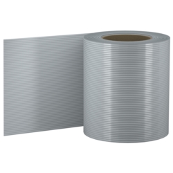 Taśma ogrodzeniowa HARD do paneli ogrodzeniowych 19cm x 26m 1200g/m2 UV+ Szary