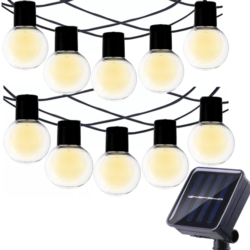 Girlanda solarna ogrodowa, Żarówki 10 LED