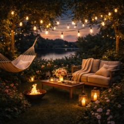 Girlanda ogrodowa solarna Żarówki Jarzeniowe 10 LED + Pilot