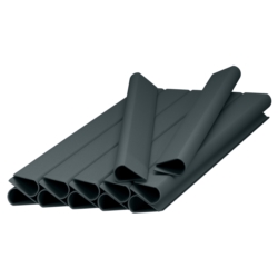 Klipsy do taśmy ogrodzeniowej 19cm Antracyt 12 sztuk