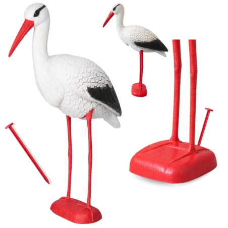 Figurka ogrodowa dekoracyjna Bocian 78cm