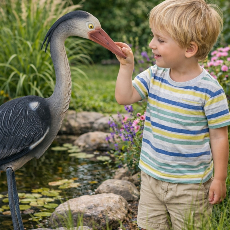Figurka ogrodowa dekoracyjna Czapla 65cm