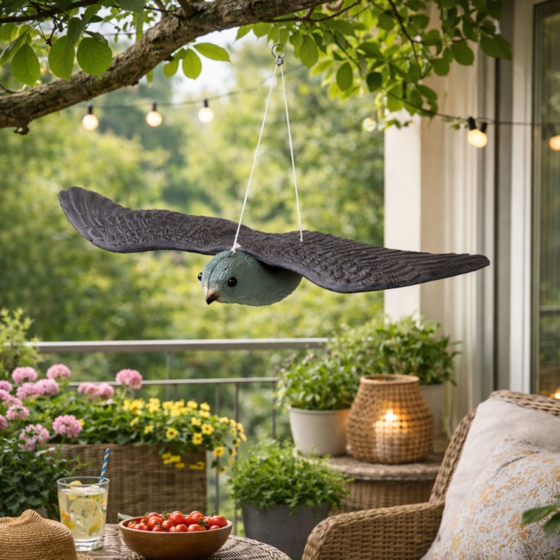 Jastrząb odstraszacz ptaków, gołębi na balkon, wiszący