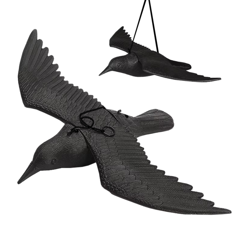 Kruk odstraszacz ptaków, gołębi na balkon, wiszący