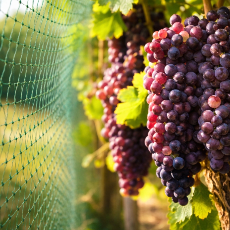 Siatka ochronna na ptaki Zielona 8x14m