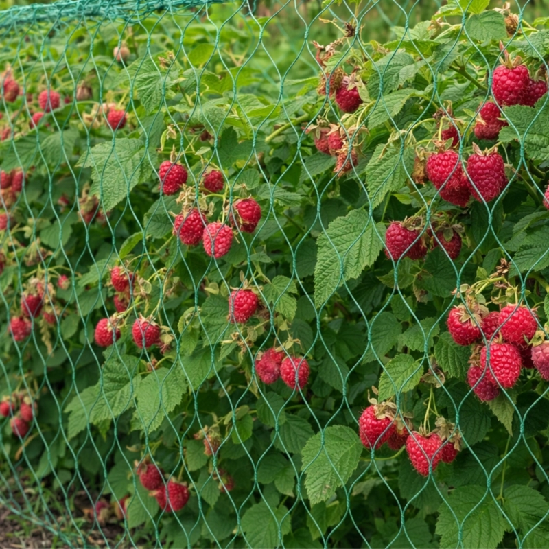 Siatka ochronna na ptaki Zielona 8x14m