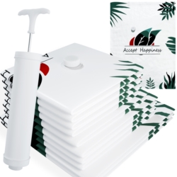 Worki próżniowe na ubrania i tekstylia 40x60cm, 50x70cm, 60x80cm, 80x100cm 10 sztuk + Pompka