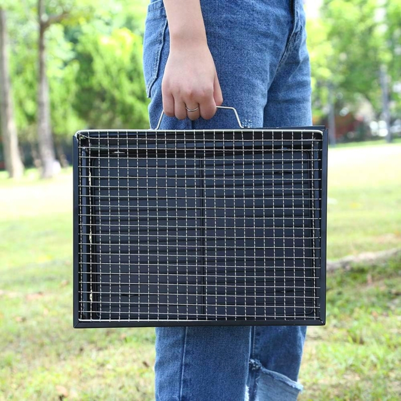 Grill węglowy turystyczny składany w walizkę