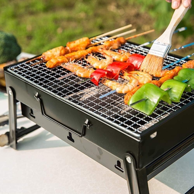 Grill węglowy turystyczny składany w walizkę