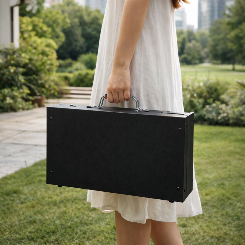 Grill węglowy turystyczny składany + Akcesoria