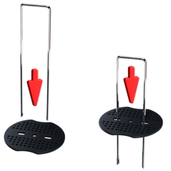 Podkładki do kotwy i szpilek metalowych do agrowłókniny lub siatki na krety 50 sztuk