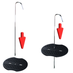 Podkładki do kotwy i szpilek metalowych do agrowłókniny lub siatki na krety 50 sztuk