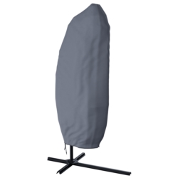 Parasol ogrodowy na wysięgniku składany 350cm Szary + Pokrowiec