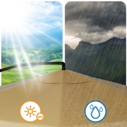 Parasol ogrodowy na wysięgniku składany 350cm Beżowy + Pokrowiec