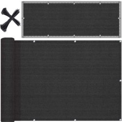 Osłona balkonowa na taras, balkon 5x1m 97% 150g/m2 Grafitowy