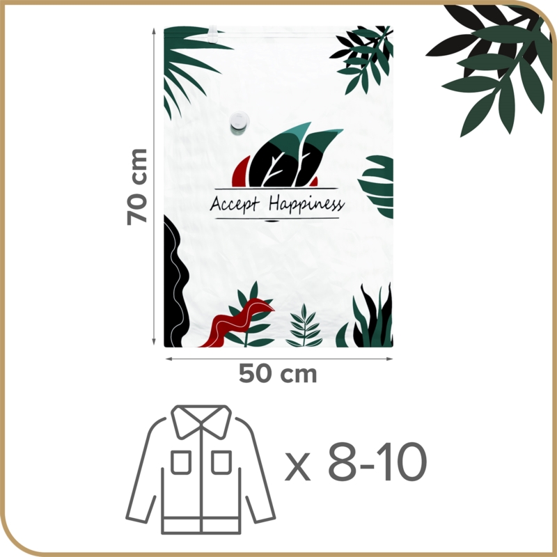 Worek próżniowy na ubrania, pościel i tekstylia 50x70cm 5 sztuk