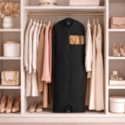 Pokrowiec ochronny na ubrania, garnitur Czarny 60x150cm 5 sztuk